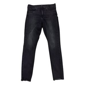 GAP Favorite Jegging Jeans Women’s 10/30 Black Raw Hem High Rise Stretch Skinny